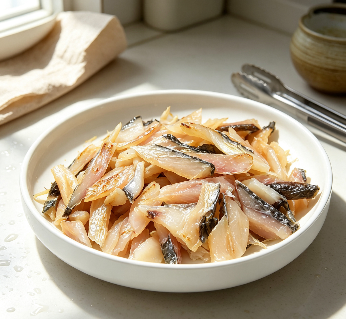 Smoked fish fillets ready to flake into salads or sandwiches